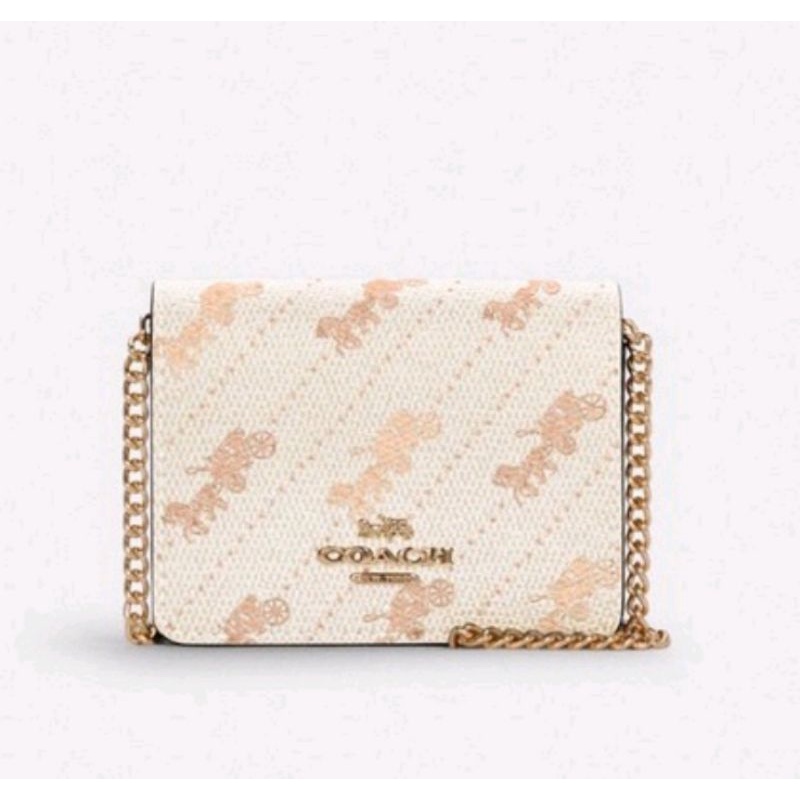 COACH MINI WALLET ON A CHAIN IN SIGNATURE (C4478)