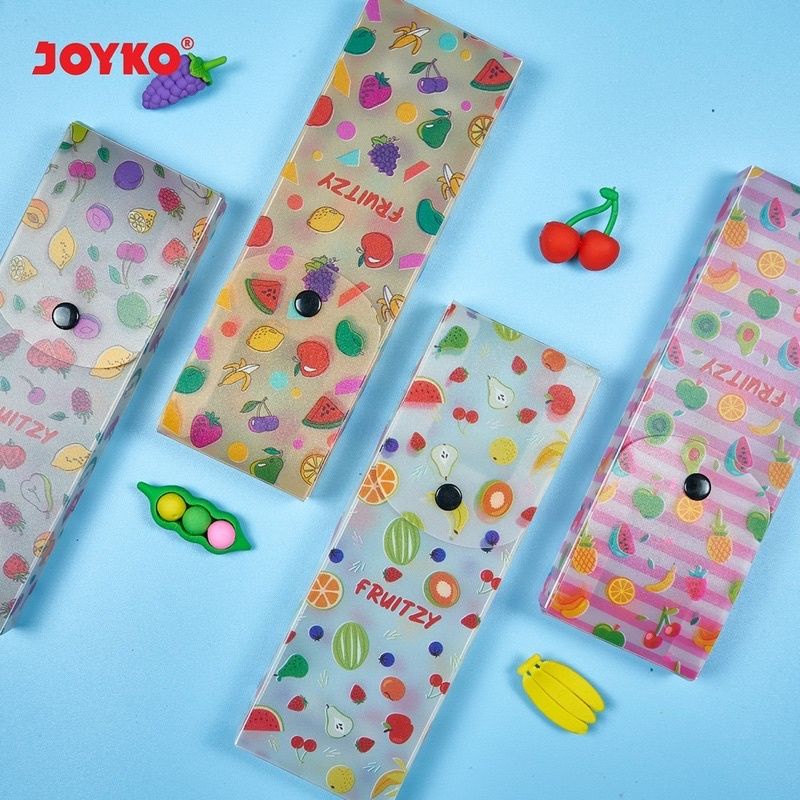 

Kotak Pensil Joyko Lucu Macam Model Fruitzy / Pastel / Animal