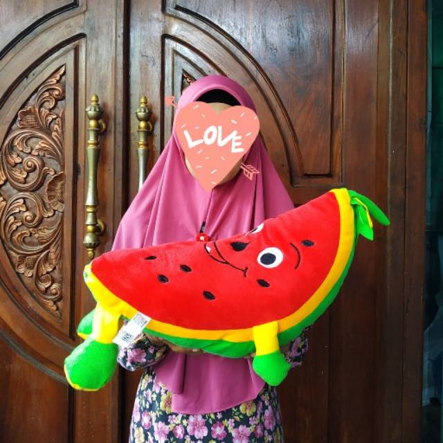 Boneka Buah Semangka Besar 40cm