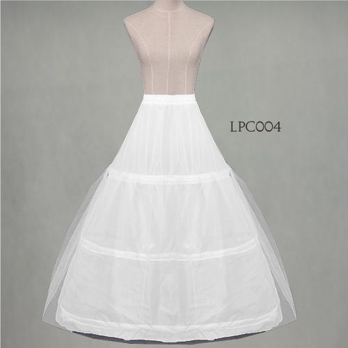 LENKA Rok Dalaman Gaun Pengantin Bridal Petticoat Pengembang Dress Putih 3 Ring LPC004