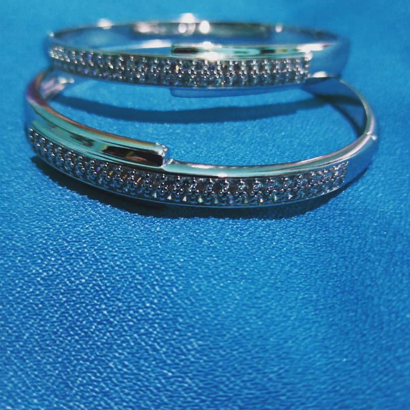 Gelang Bangle emas putih Mt Baris