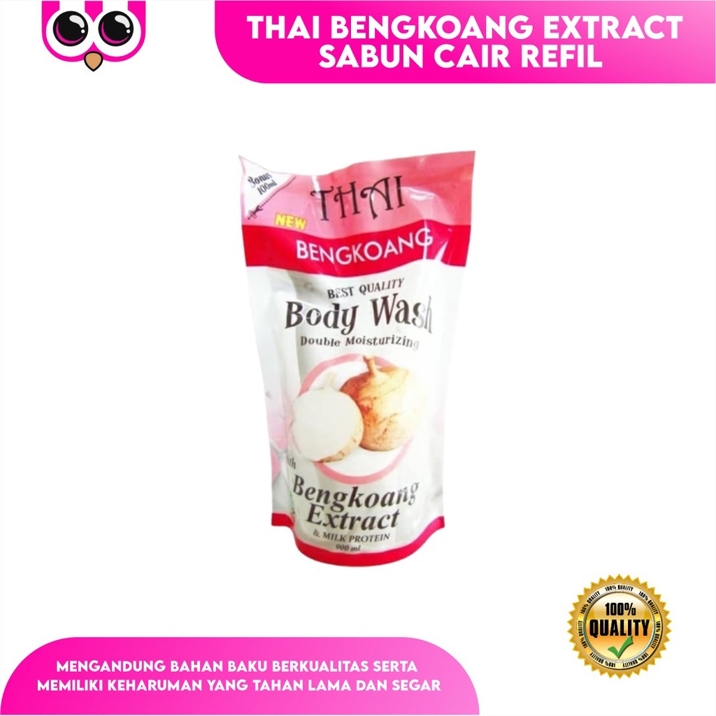 [ BENGKOANG REFILL ] THAI BENGKOANG EXTRACT SABUN CAIR REFILL POUCH 900ML / BODY WASH SABUN MANDI