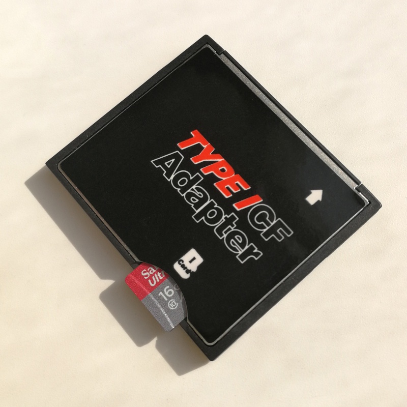Btsg Professional Memory Card Adapter Single SDHC SDXC TF to CF Card Adapter Untuk Kamera Tipe I Konverter Kartu