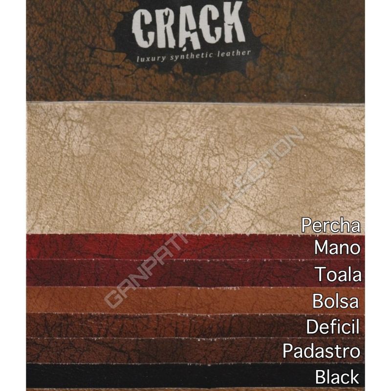 Kain Oscar Oskar / Kulit Sofa Jok Kursi Sintetis Tebal Bercak - Crack