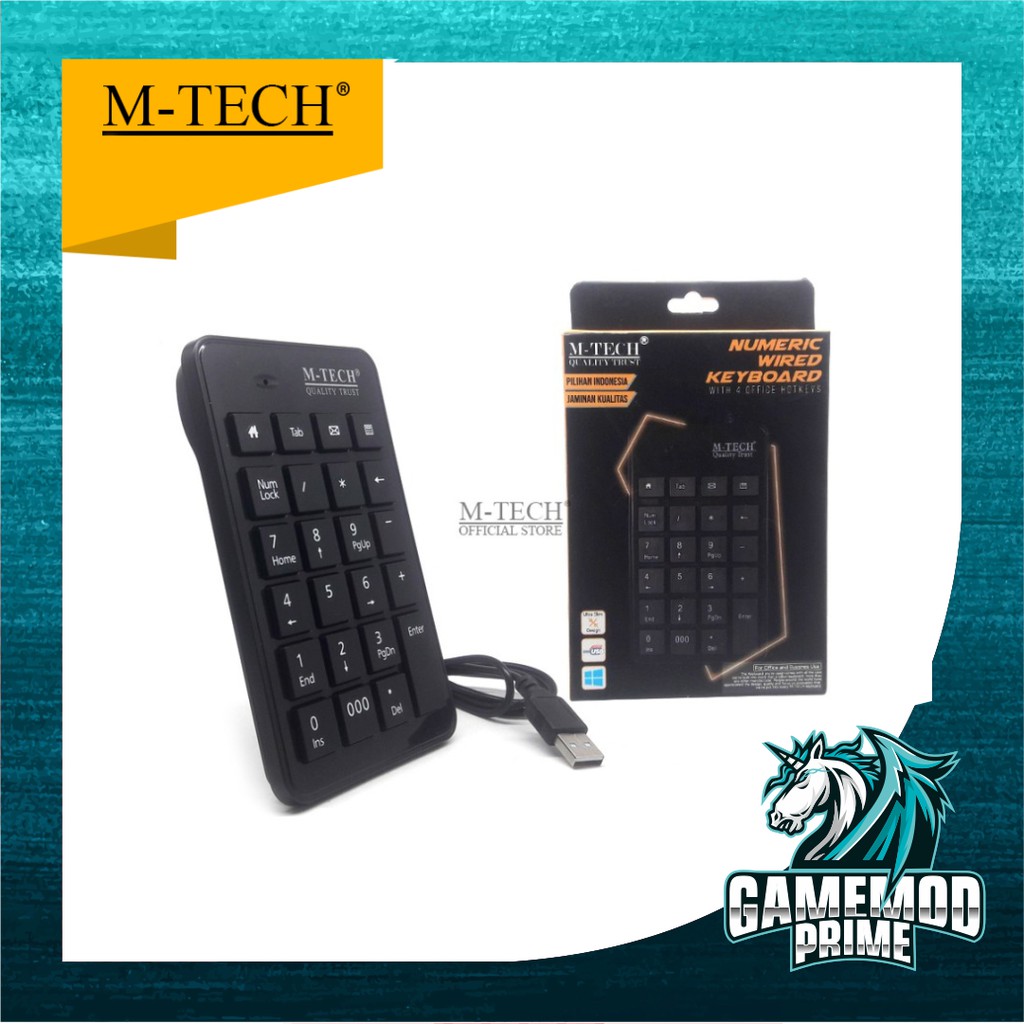 Keyboard numeric portable Numerik Keypad Mtech M-tech