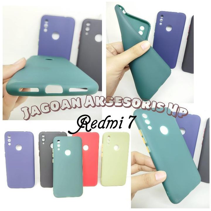 SMPC TPU Xiaomi Redmi 7 6.26 inchi SoftCase Macaron Protection Camera inch SoftCase Macaron Protecti