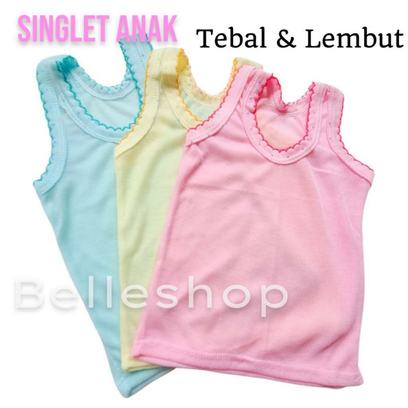 SINGLET ANAK / KAOS DALAM ANAK BAYI WARNA LUX