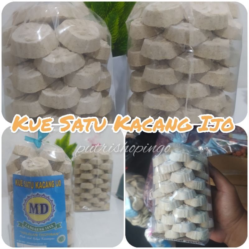 PROMO  KUE SATU KACANG IJO kacang hijau Asli  berat 500 grll oleh oleh PARCEL LEBARAN ll Snack Tradi