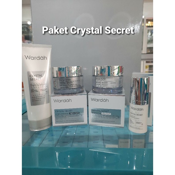 Wardah 1 Paket Crystal secret (Krim pencerah)