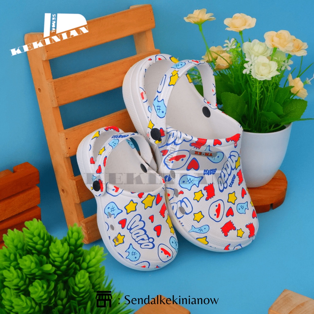 Sandal kodok BTS and duck wanita original/ Sandal couple anak anak santai / Sandal ringan dan simple