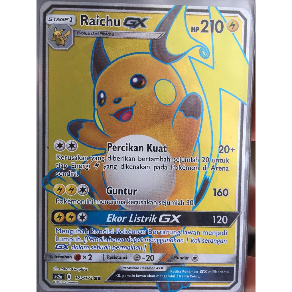 Raichu Gx Sr Pokemon Tcg Shopee Indonesia