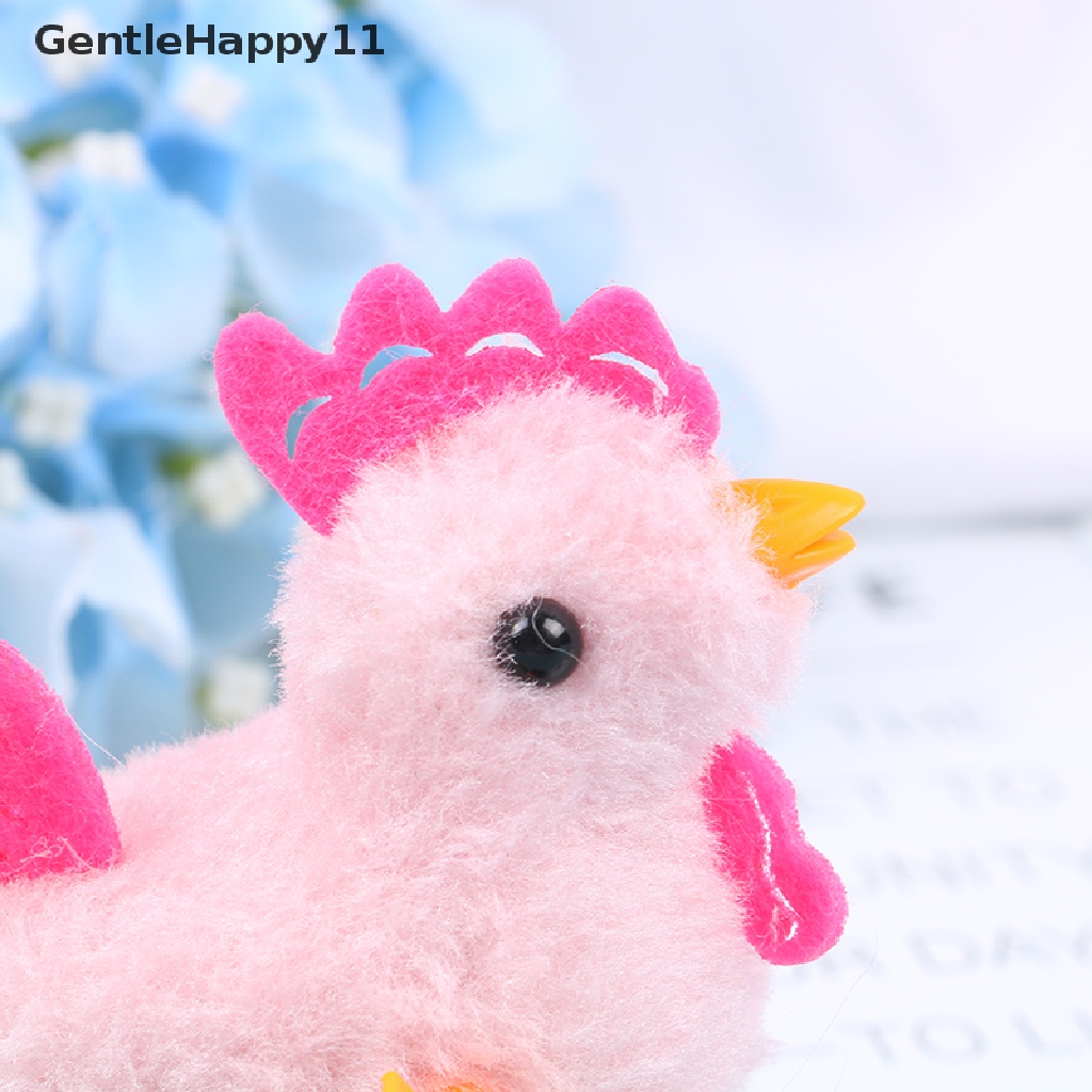 Gentlehappy Mainan Edukasi Anak Ayam Plush Model Clockwork / Putar Jalan / Lompat