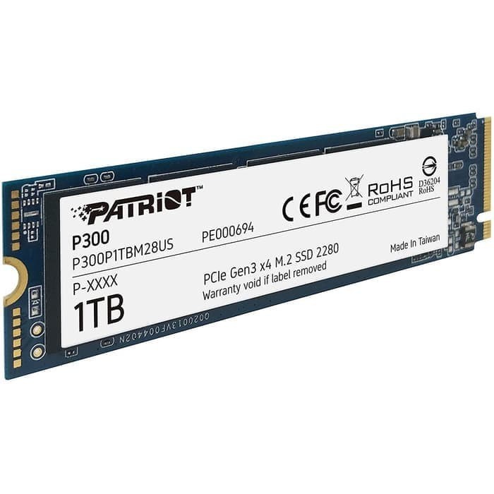 Patriot P300 1TB M.2 2280 PCIe Gen3 x4 / SSD 1TB