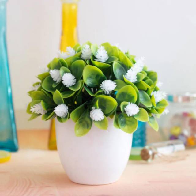 TL88 P2039 POT TANAMAN  BUNGA HIAS BUNGA DEKORASI RUANGAN BUNGA PLASTIK HIAS-3