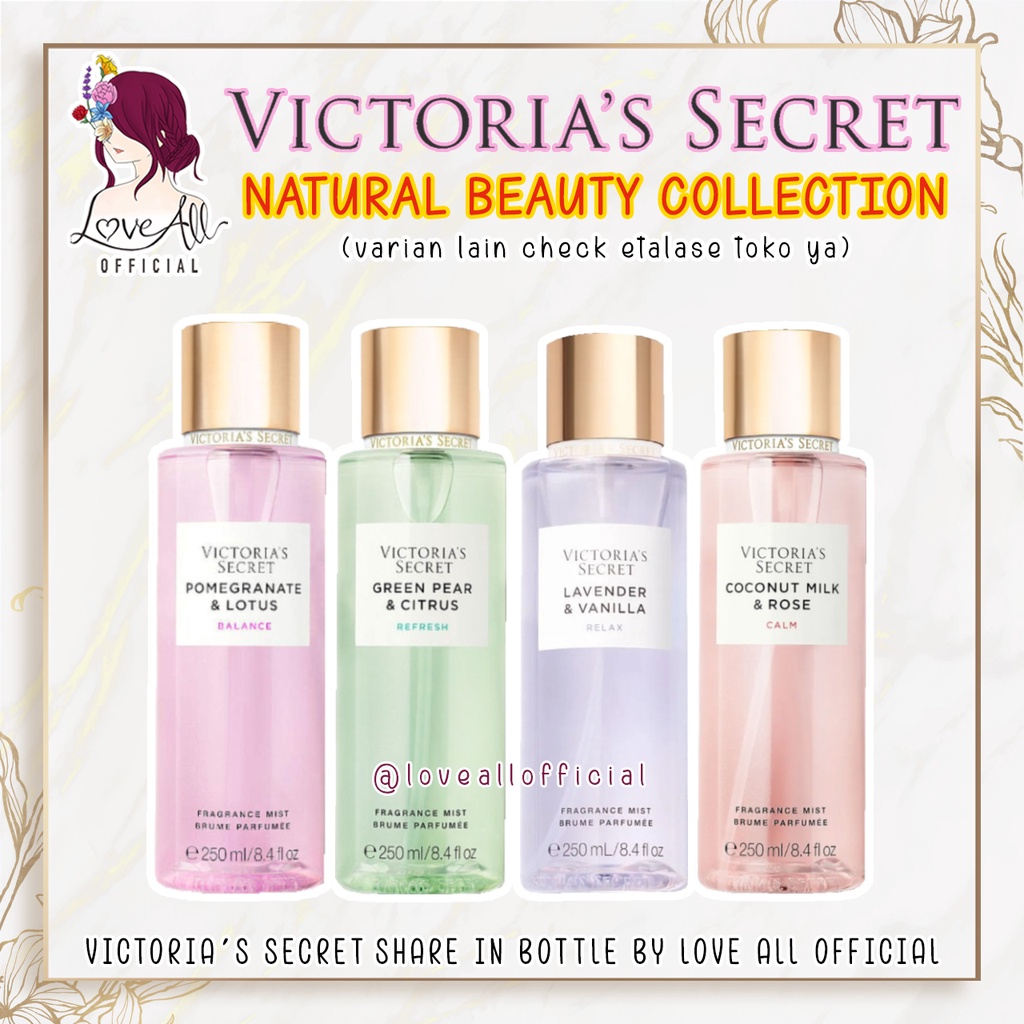 NATURAL BEAUTY COLLECTION - Victoria's Secret Body Mist share in bottle tester Victoria Secret VS sh