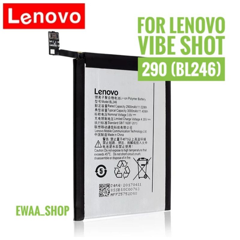 BATTERY BATERAI BATRE LENOVO VIBE SHOT Z90 / BL246 ORIGINAL