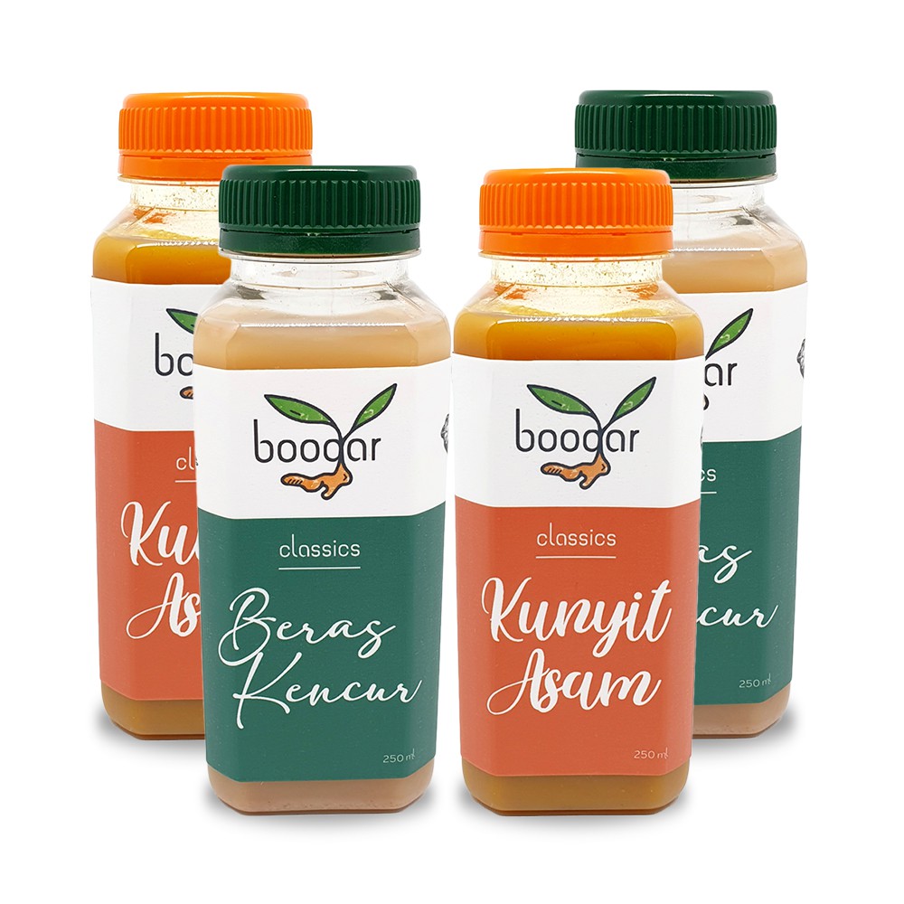 

Boogar Classics Pack - Kunyit Asam dan Beras Kencur (4pcs)