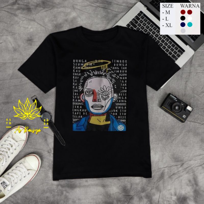 Kaos widjie Thukul/t-shirt widjie Thukul/Kaos Wiji tukul/T-shirt Wiji tukul/Kaos menolak lupa/T-shir