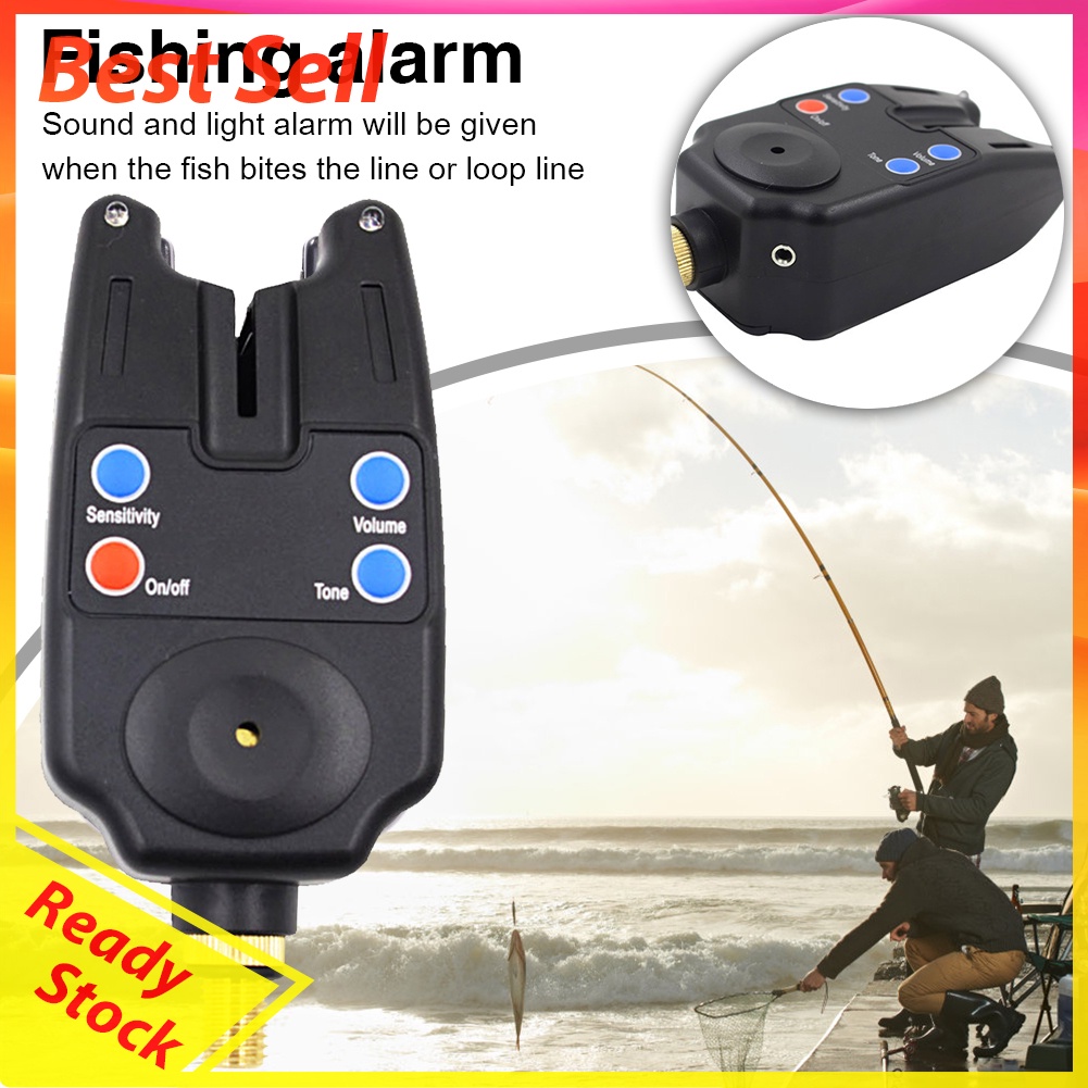 Night Fishing Bites Alarm Portable LED Light Carp Fishing Rod Warning Alert