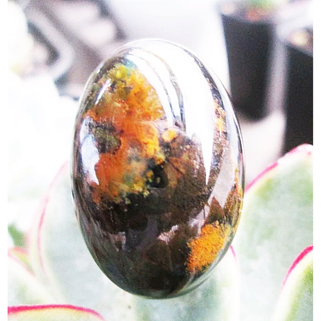 BACAN DOKO batu akik natural bacan doko majiko kembang elektrik body glass size jumbo 29mm