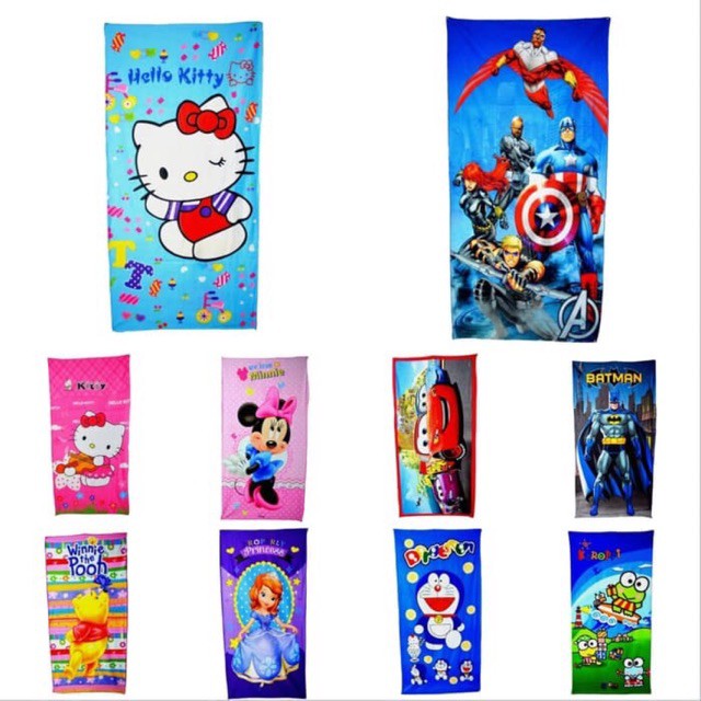 HANDUK KARAKTER BESAR NEW / HANDUK DEWASA / HANDUK KARAKTER