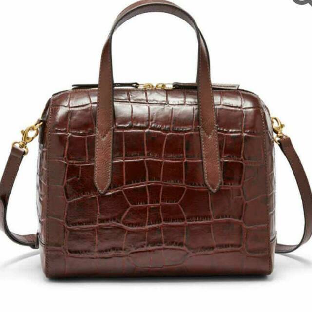 Fossil Sidney Satchel Croco Original