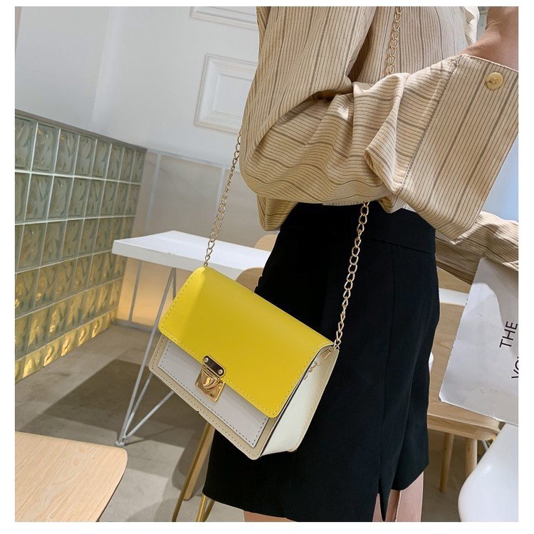 TAS SELEMPANG MURAH CLASSIC WANITA KOREA SLING BAG RANTAI WARNA WARNI COLOURFUL KOREA Tas Selempang Kekinian Girly Rantai Emas Dua Warna AESTHETIC Korea Trend HAND BAG Murah Tas Fashion Wanita Terbaru