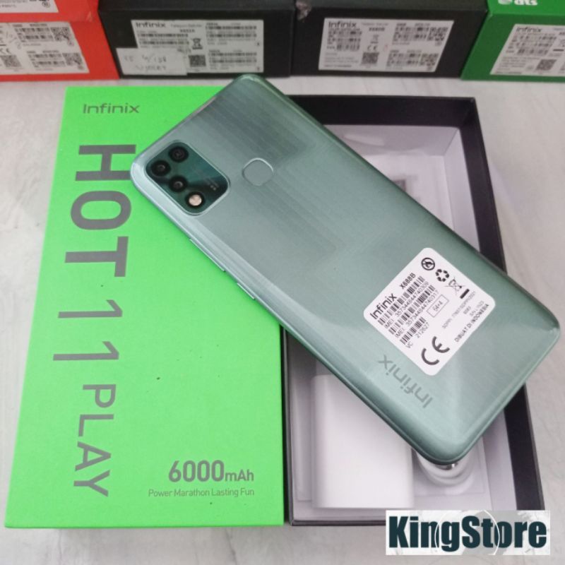 INFINIX HOT 11 PLAY 4/64 SECOND ORIGINAL | 6000 mAh | Chipset Mediatek MT6765G Helio G35 | 13MPl