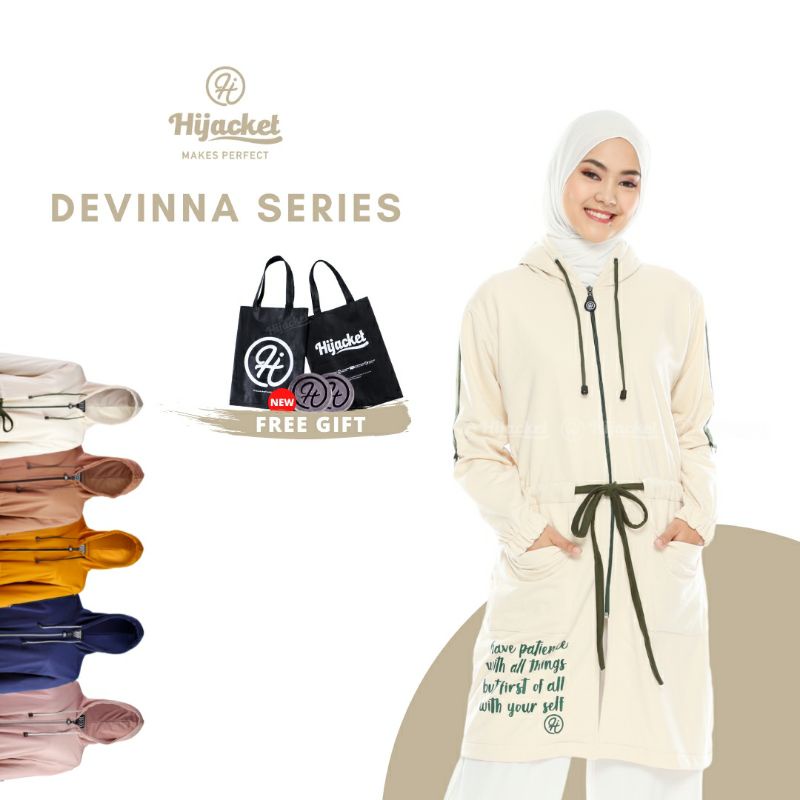Jaket Wanita couple ibu & anak Hijacket Devinna HIJACKETT ID Jaket Hijaber Muslimah bahan 100% babyt