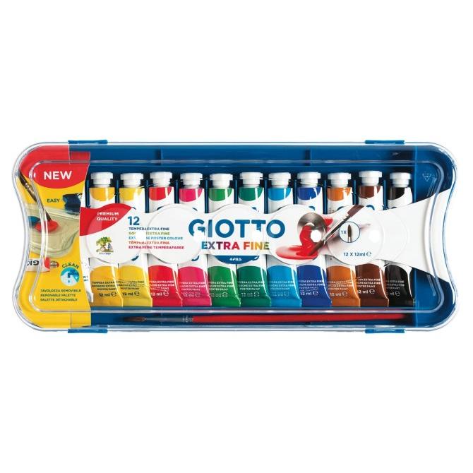 

Giotto Poster Paint 12 Ml 12 Colors With Brush Terbaru