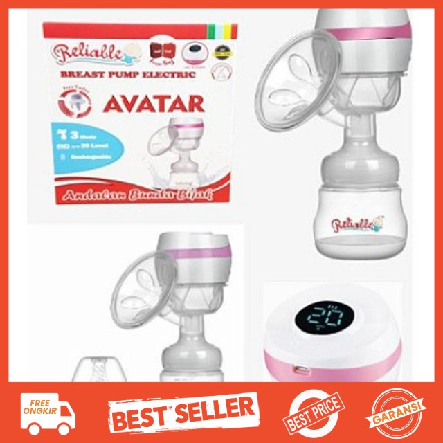 [GARANSI 1 TAHUN] Breastpump Pompa Asi Elektrik Avatar Reliable Rechargeable Garansi