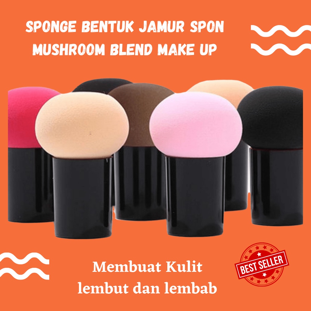 TERBARU!! SPONGE BENTUK JAMUR SPON MUSHROOM BLEND MAKE UP