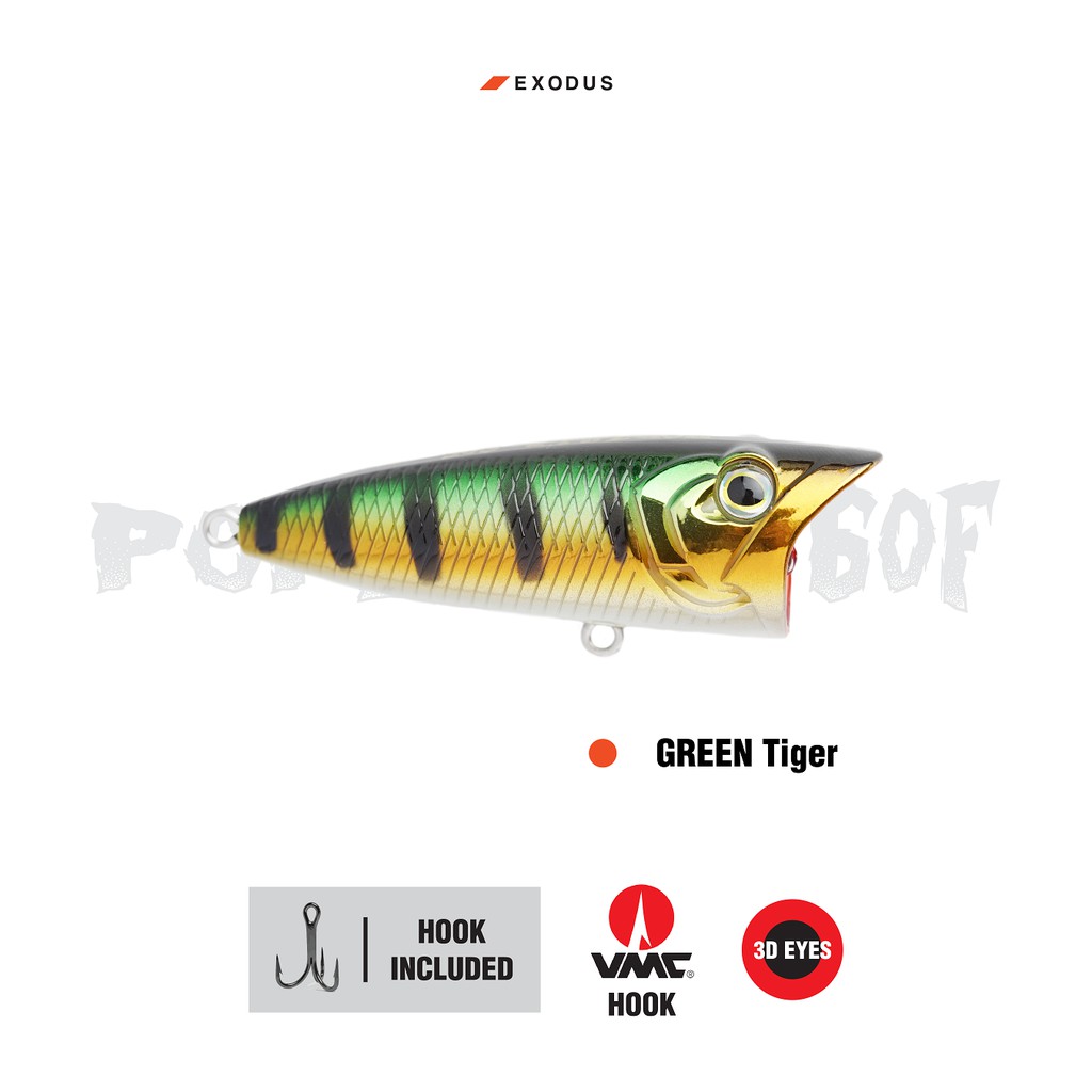 Lure Exodus Popzilla 60F - Green Tiger