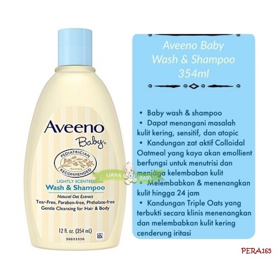 PERA165 AVEENO BABY WASH &amp; SHAMPOO 354ML