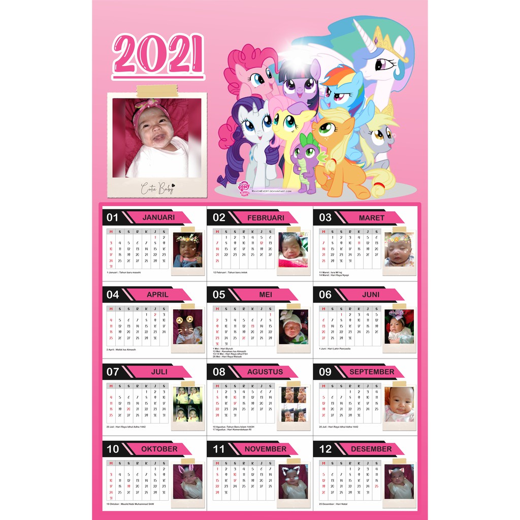 

KALENDER 2022 + BISA PAKAI FOTO SENDIRI + COD