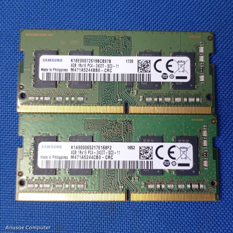 Ram laptop sodimm ddr4 4gb 2400t merk samsung