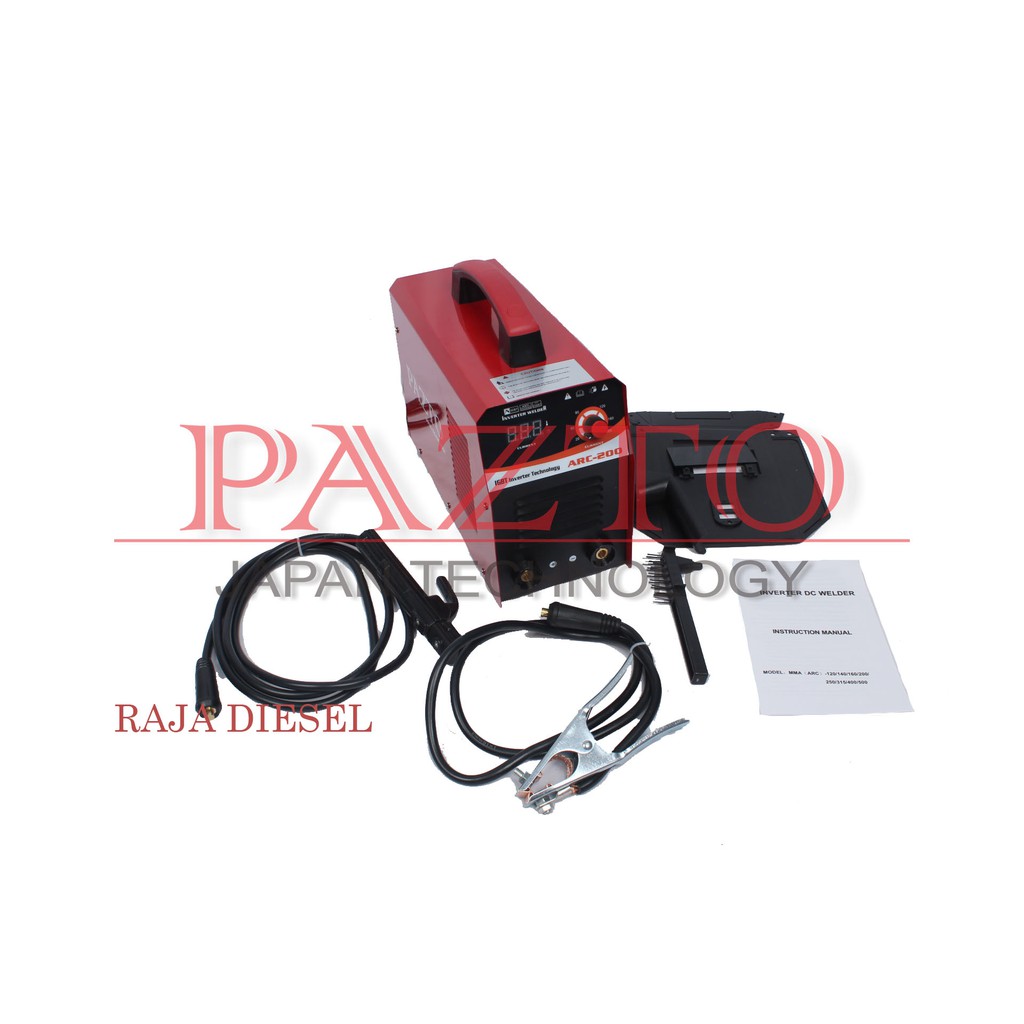 TRAVO LAS MMA 200 MESIN LAS PAZTO ARC 200 ORIGINAL TERBAIK
