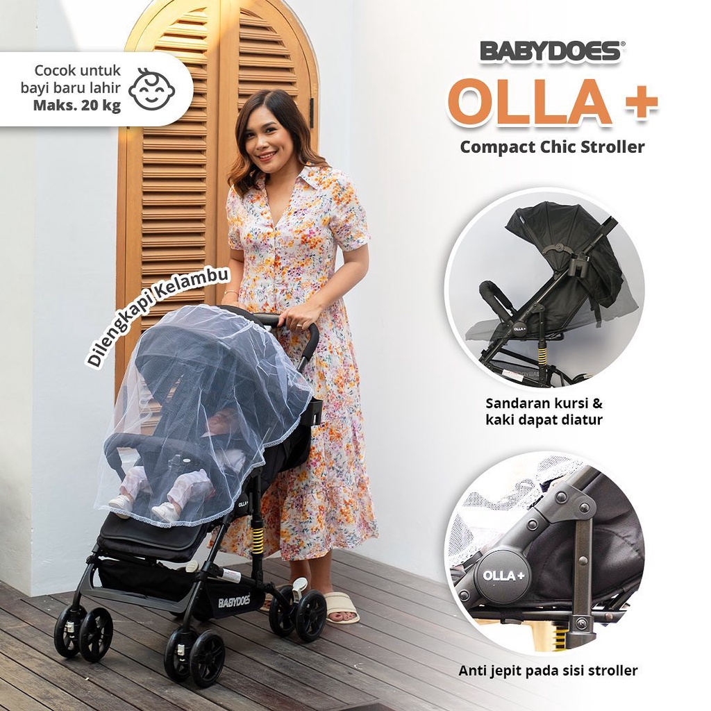 Stroller Babydoes Olla+ Plus / Stroller Baby Does Olla CH 311 Kereta Dorong Bayi Murah Bisa Lipat