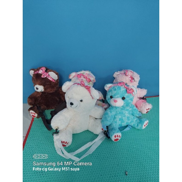 Tas selempang Beruang lucu /tas boneka beruang/tas bulu lucu tas beer lucu