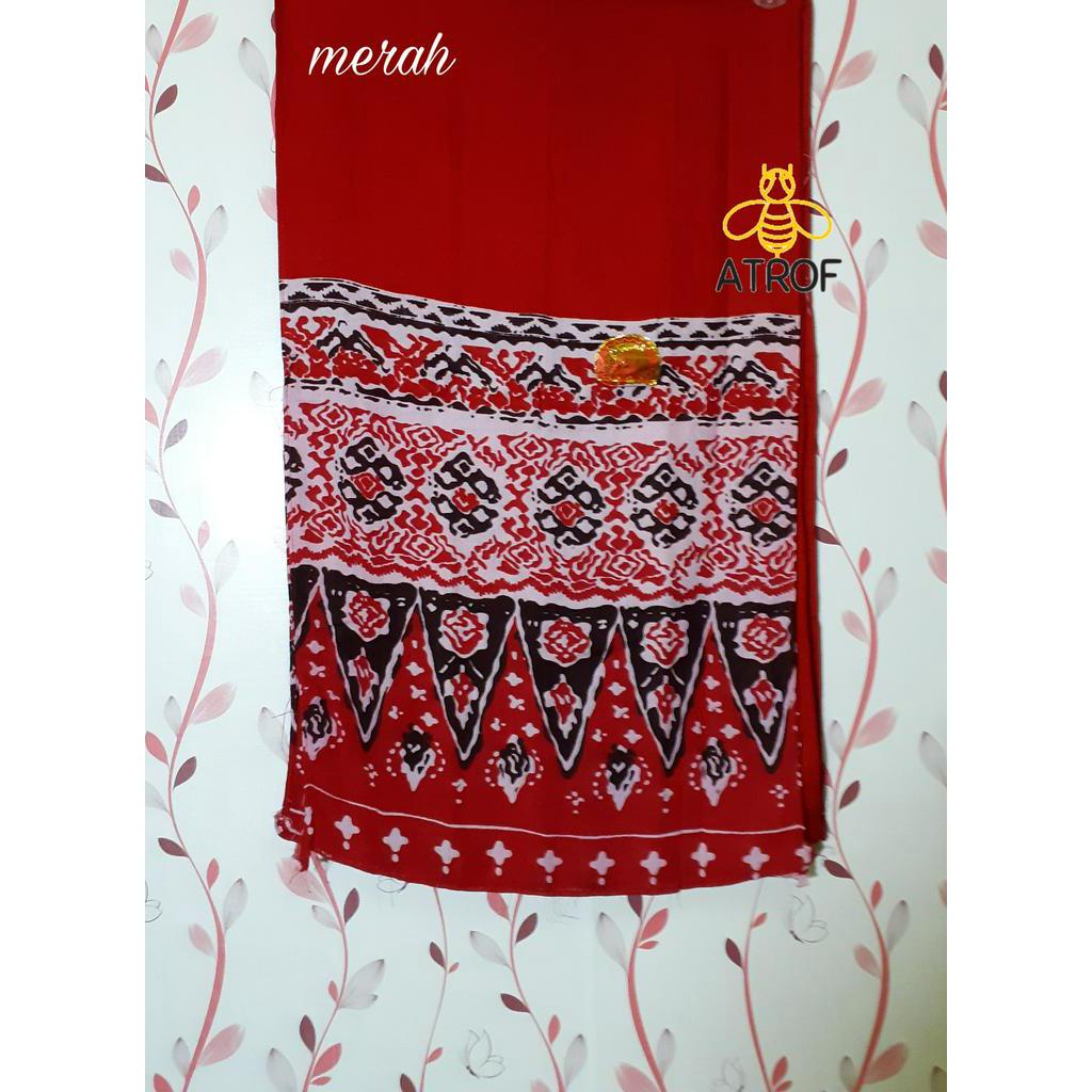 Selendang tari batik anak untuk SD sampai SMP-Merah