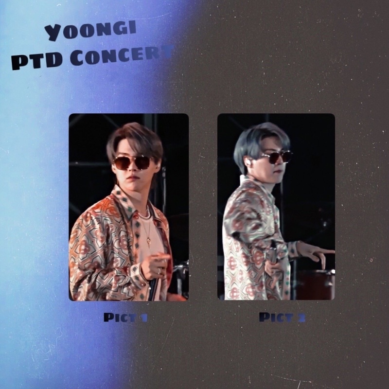 photocard pc lenticular yoongi / Suga BTS PTD Concert