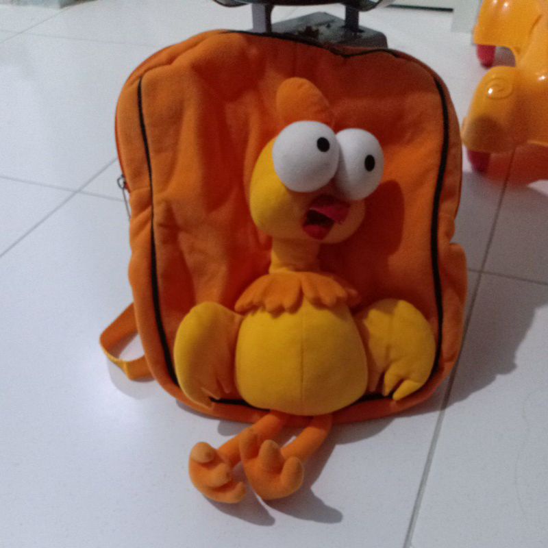 Preloved tas anak ayam orange