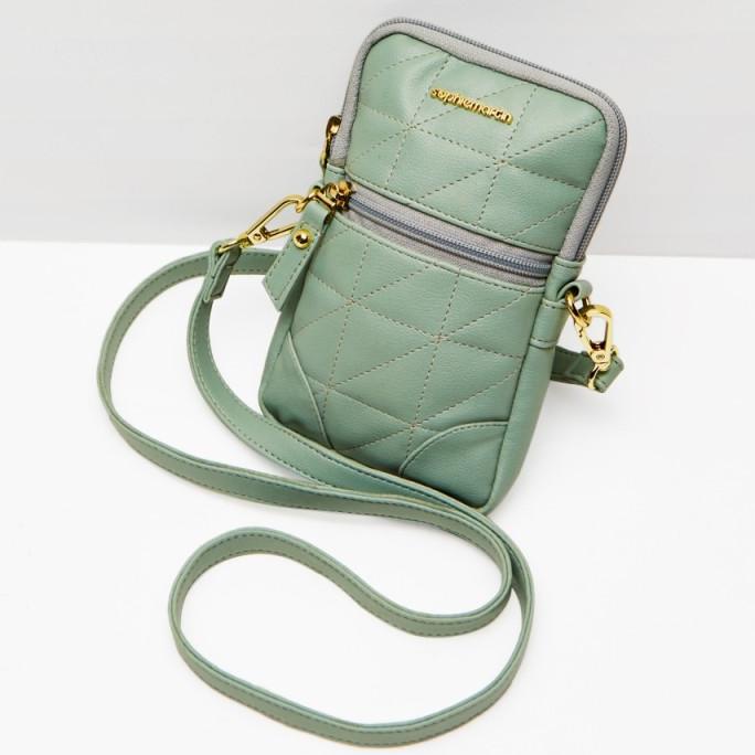 TAS SELEMPANG HP DOMPET HAPE SOPHIE MARTIN GEMAYA PHONE MINT GREEN