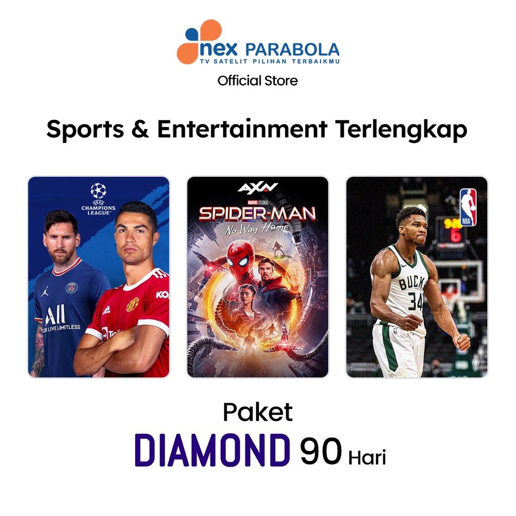 Nex Parabola Paket Diamond 90 Hari