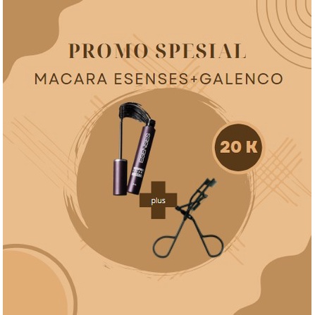 `ღ´ PHINKL `ღ´ [ESENSES] esenses mascara evany waterproof maskara hitam + galenco pelentik bulu mata