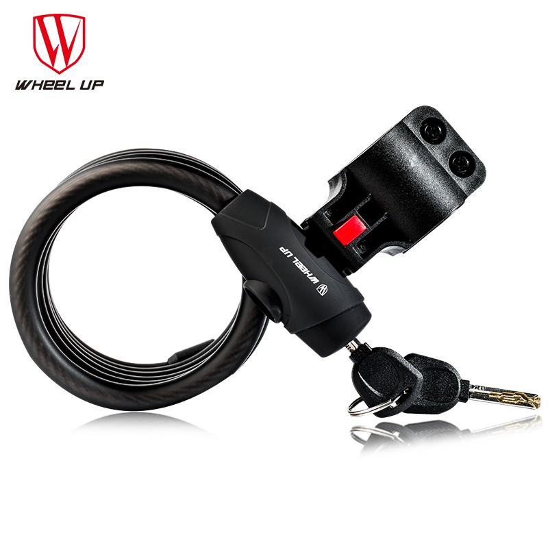 Wheel Up Gembok Sepeda Kabel 1.2m - QB1001-2006 - Black | Shopee Indonesia