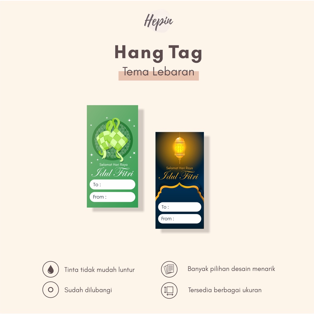 

Hang Tag Baju edisi LEBARAN(edisi baru)-label tag baju