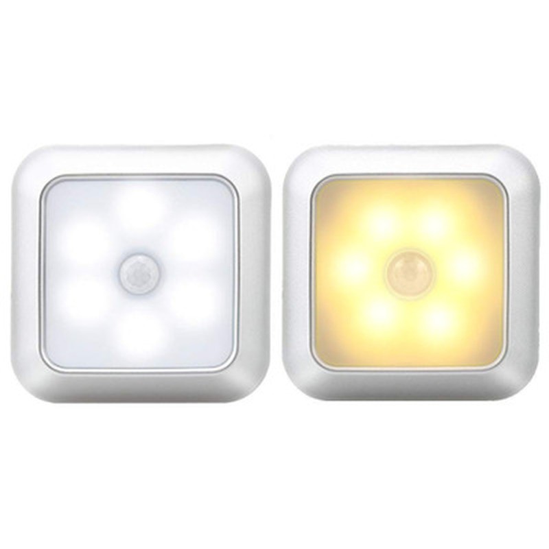 KINGOFFER Lampu LED Motion Sensor Deteksi Cahaya Battery Operated - GY10 - Warm White