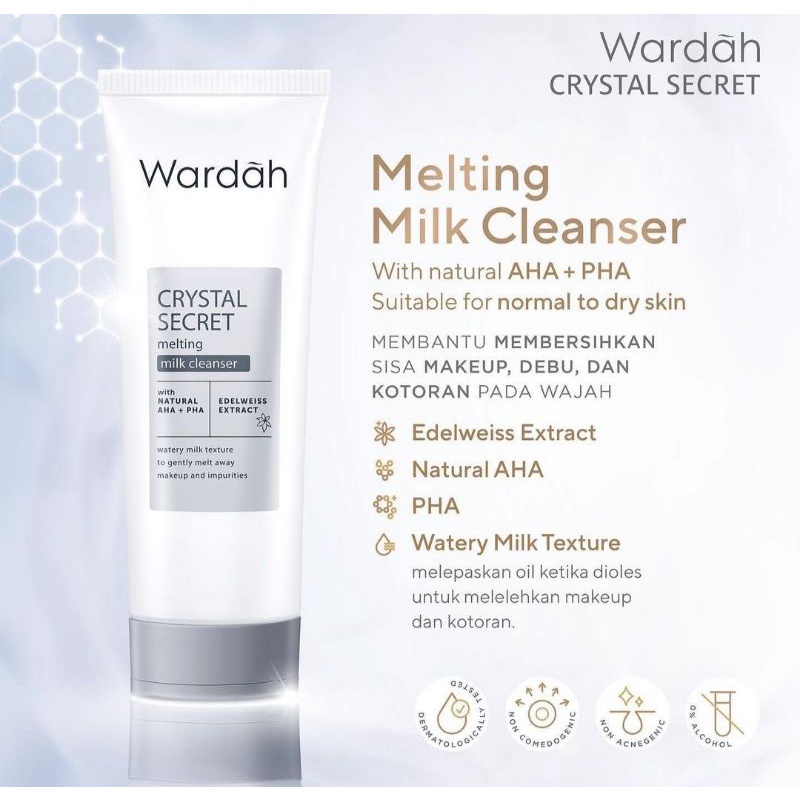 Wardah Crystal Secret Melting Cleanser 100 ml