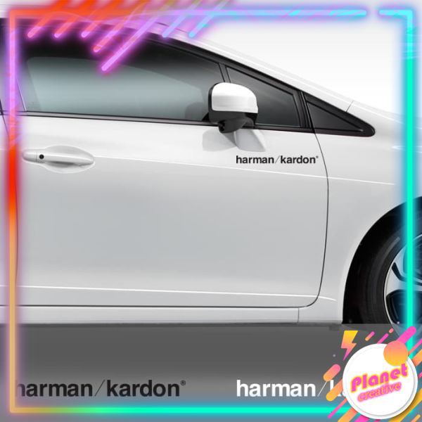 Sticker Harman / Kardon Kaca Pintu Mobil 30 cm Stiker Cutting
